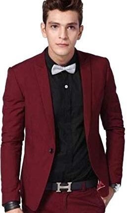 Luxrio Blazer for Men, Maroon