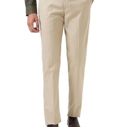 Men's Smart Fit Twill Pattern Trouser, Beige
