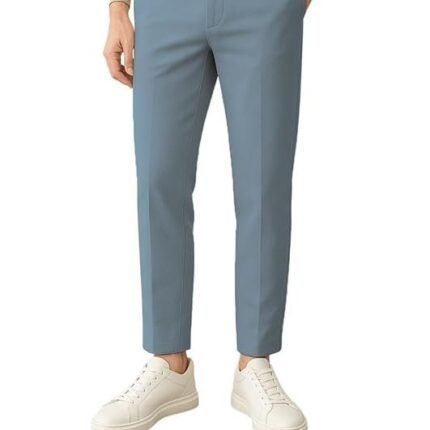 Formal Trousers for Men, Light Blue