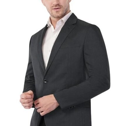 Men's Formal Blazer, Obsidian Charcoal