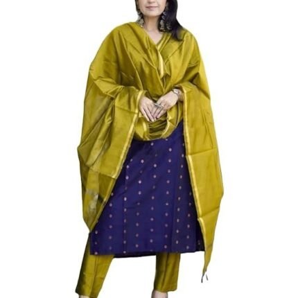 Women's 3 Piece Kurta Pant Dupatta Set, Blue