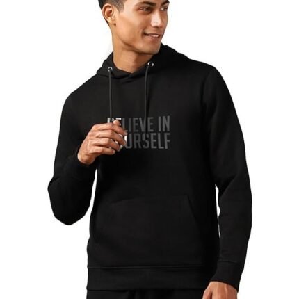 Printed Hoodies for Man, Black