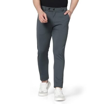 Men's Formal Trousers, Dark Grey