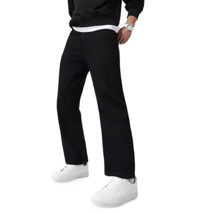 Men's Loose Mid Rise Jeans Black