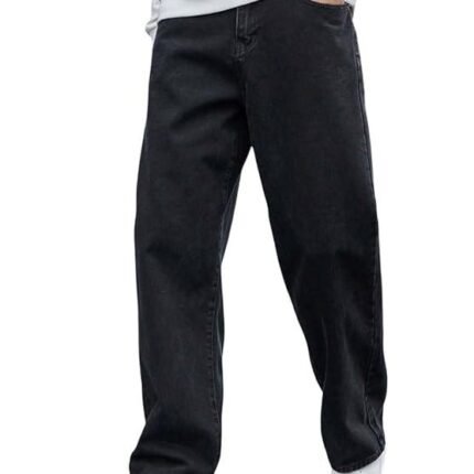 Mens Regular Fit Mide Rise Jeans - Carbon Black