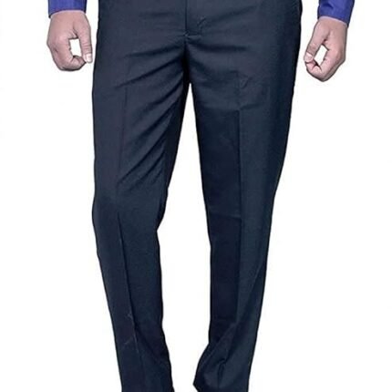 Men's Relaxed Fit Formal Trouser, Dark Grey