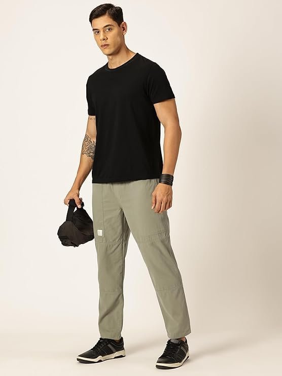 Men's Solid 6 Pocket Chino Pants - Cream - Image 4