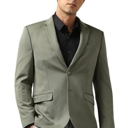 Men's Neo Slim Knit Textured Blazer, Light Olive
