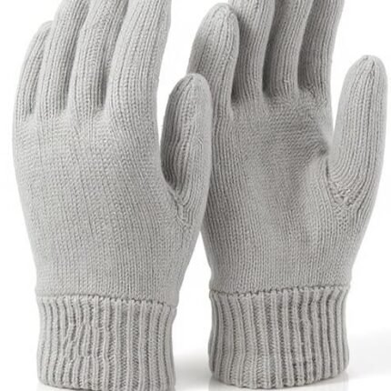 Unisex Winter Woollen Gloves for Men and Women - Grey