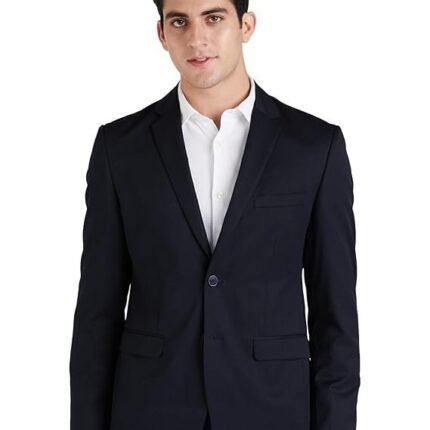 Men's Neo Slim Knit Textured Blazer, Navy