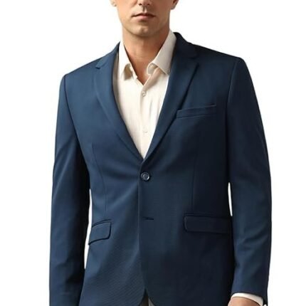 Men's Neo Slim Knit Textured Blazer, Navy Blue