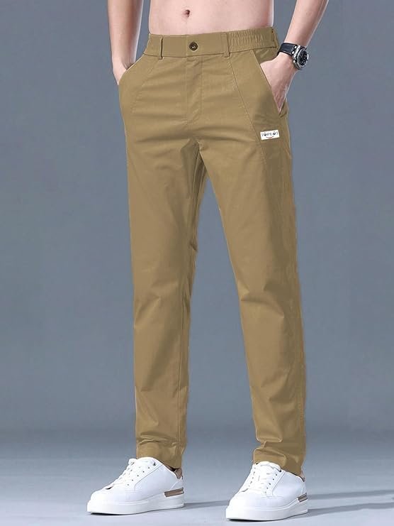 Men's Regular Casual Trouser - Brown - Image 2