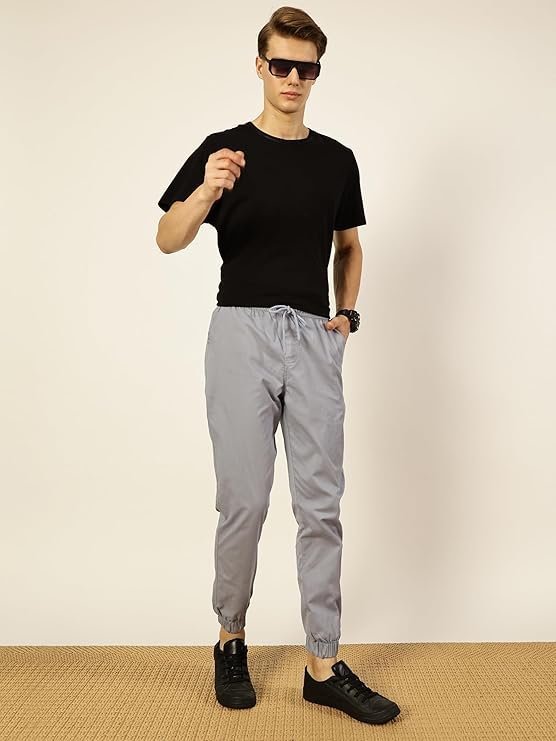 Men's | Solid 6 Pocket Chino Pants - Grey - Image 2