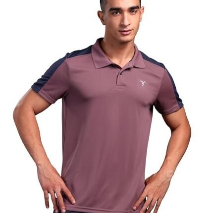 Men's Half Sleeve Polo Neck T-Shirt, Brown