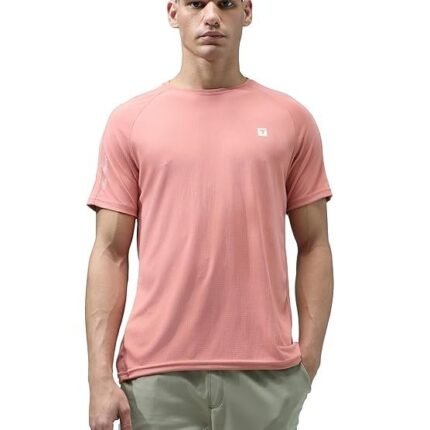 Men's Crew Neck Half Sleeve T-Shirt, Pink
