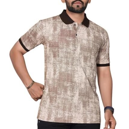 Men's Texture T-Shirt, Brown