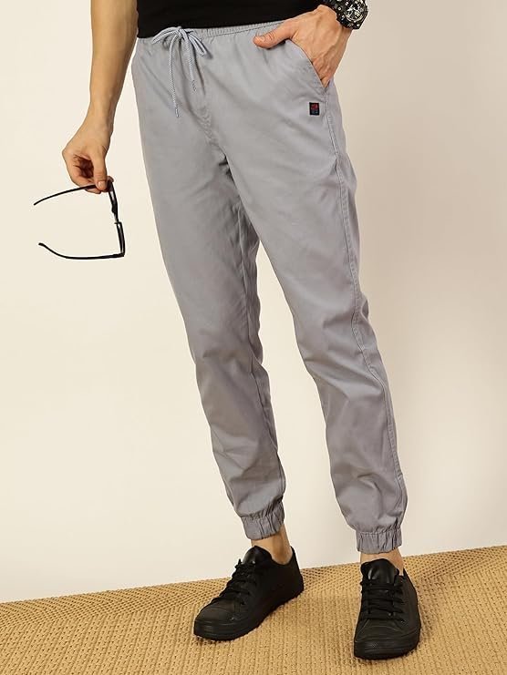 Men's | Solid 6 Pocket Chino Pants - Grey - Image 5