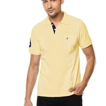 Men's Polo T-Shirt, Fine Yellow