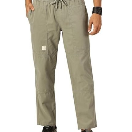Men's Solid 6 Pocket Chino Pants - Cream