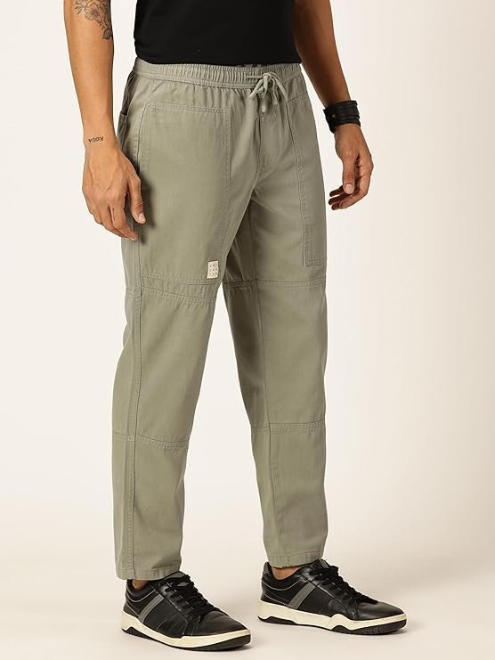 Men's Solid 6 Pocket Chino Pants - Cream - Image 5