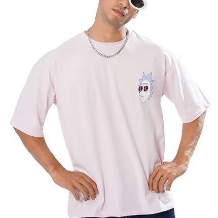 Cotton Graphic Printed Oversized T-Shirt, White