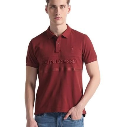 Men's Cotton Slim Fit Shirt, Maroon