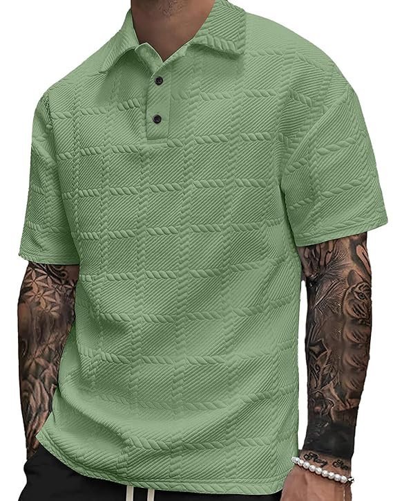 Men's Polo T-Shirt, Olive Green