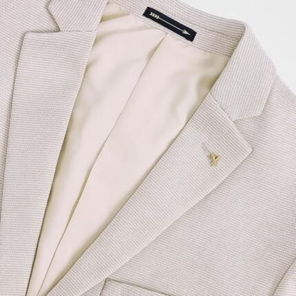 Men Business Casual Blazer, Beige